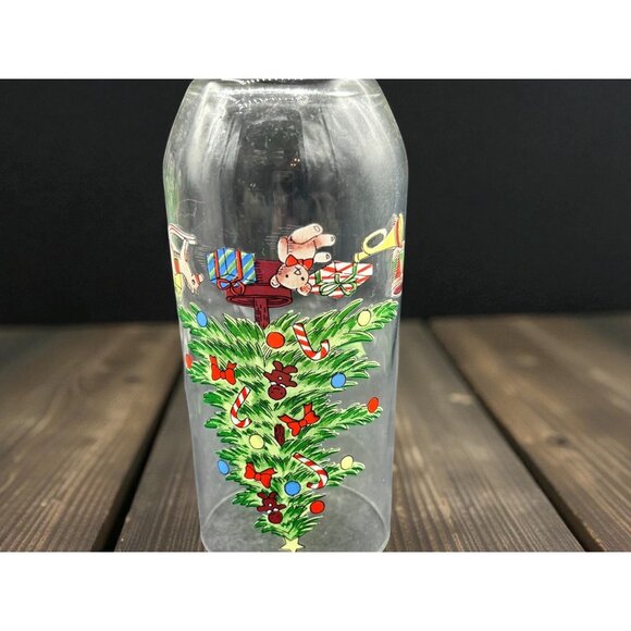Set Of 6 Luminarc Noel Christmas Glasses With Holiday Tree & Gifts Design - Picture 3 of 8